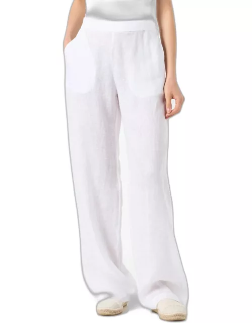 MC2 Saint Barth Woman White Linen Pant