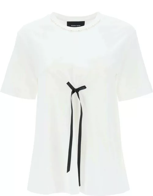 Simone Rocha A-line T-shirt With Bow Detai