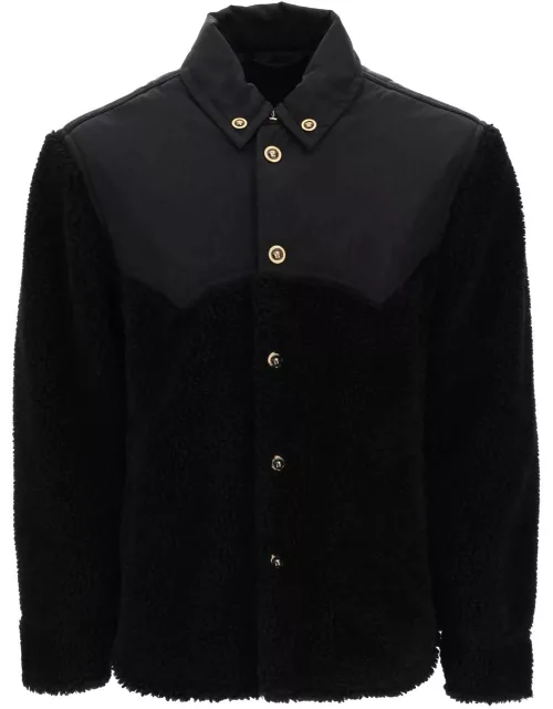 VERSACE Barocco Silhouette fleece jacket