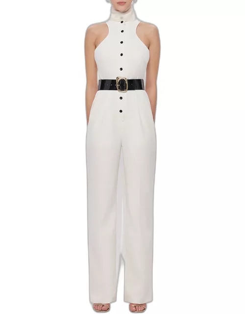 Anabella Sleeveless Belted Jumpsuit