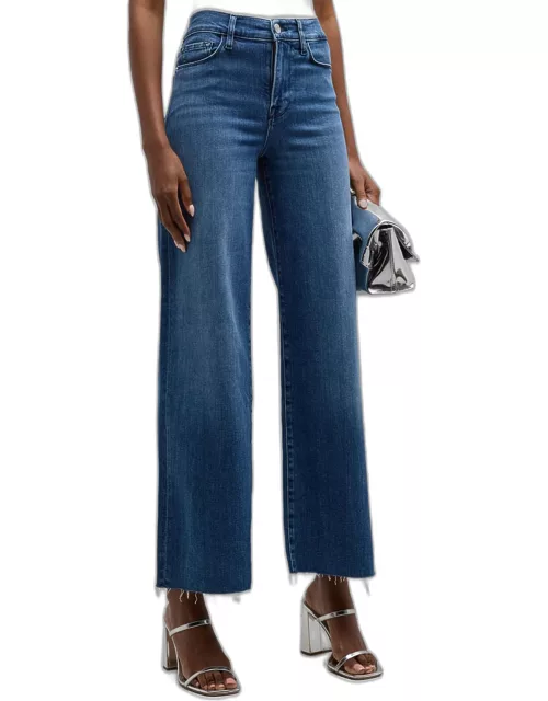 Le Slim Palazzo Raw After Cropped Jean