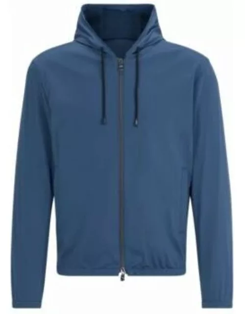 Slim-fit jacket in performance-stretch jersey- Light Blue Men's Sport Coat