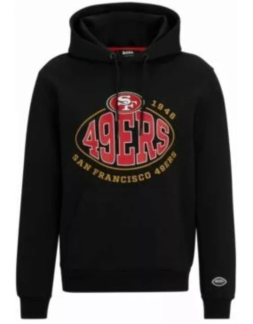 BOSS x NFL cotton-blend hoodie with collaborative branding- 49ers Men's Tracksuit