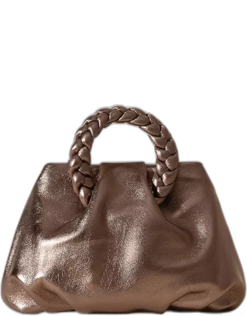 Bombon Metallic Leather Top-Handle Bag