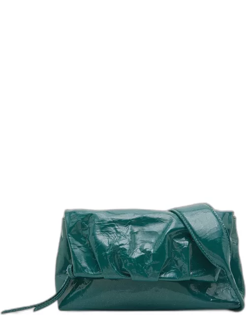 Small Flap Patent Leather Shoulder Bag