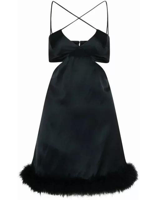Amen Maribu Dress In Black Viscose