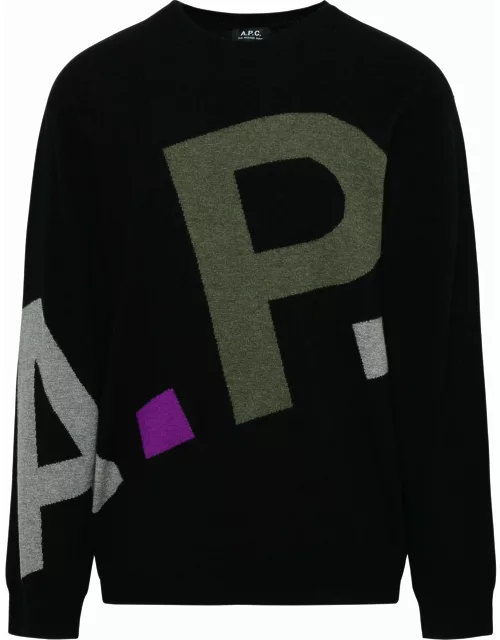 A.P.C. Black Virgin Wool Sweater