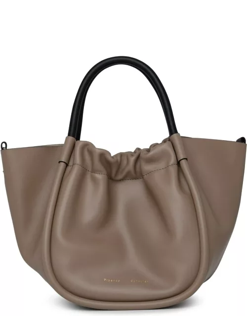 Proenza Schouler Ruched Bag In Beige Leather