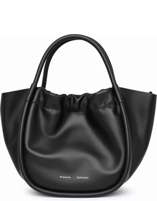 Proenza Schouler Small Ruched Bag In Black Leather