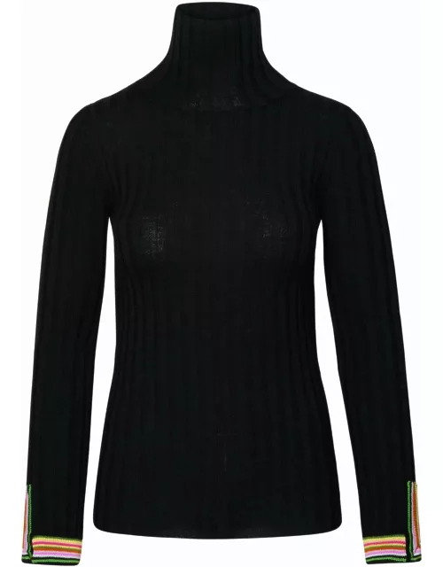 Etro Black Wool Turtleneck Sweater