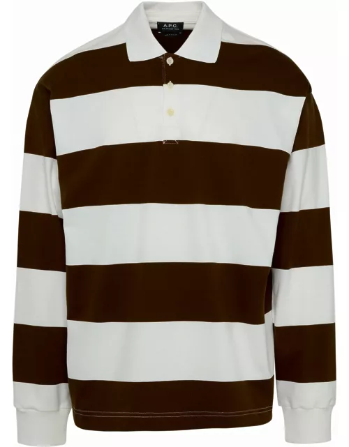 A.P.C. Cotton Long Sleeve Polo Shirt