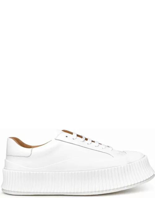 Jil Sander White Leather Sneaker