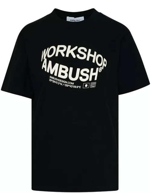 AMBUSH Black Cotton Revolve T-shirt