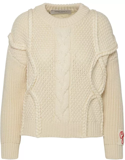 Golden Goose Ivory Virgin Wool Sweater