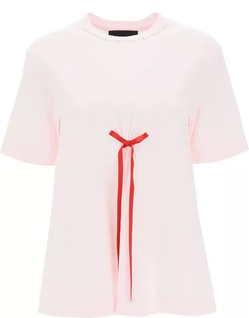 Simone Rocha A-line T-shirt With Bow Detai