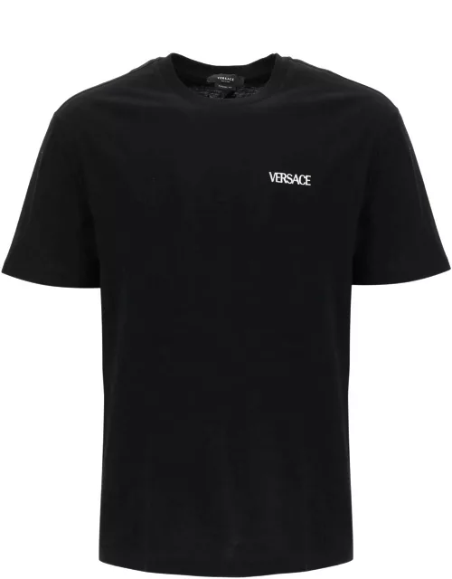 Versace Black fiamma Medusa T-shirt