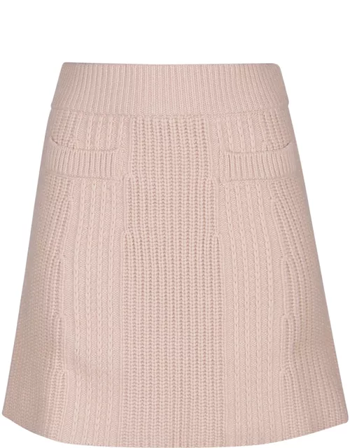 Blumarine Braided Knit Skirt