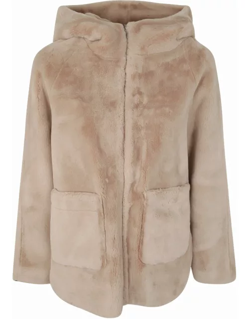 Betta Corradi Camo Zipped Reversible Jacket With Hood