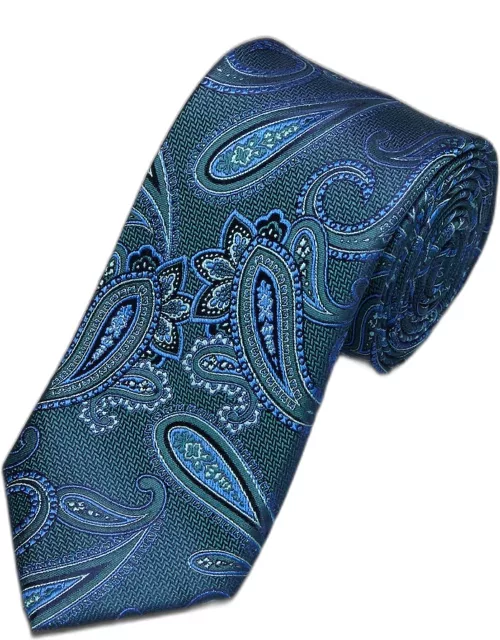 JoS. A. Bank Men's Reserve Collection Paisley Tie, Green, One