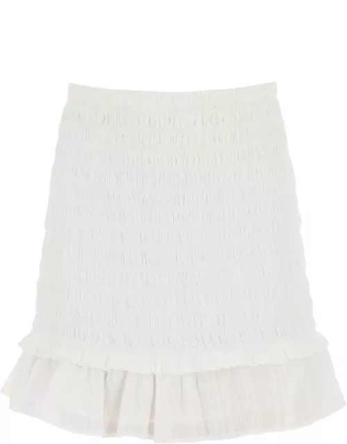 ISABEL MARANT ETOILE smocked cotton dorela mini skirt