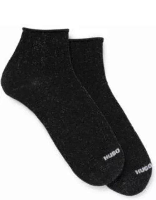 Two-pack of socks with metalized fibers- Black Women's Underwear, Pajamas, and Sock
