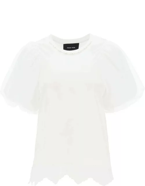 Simone Rocha Puff Sleeve A-line T-shirt