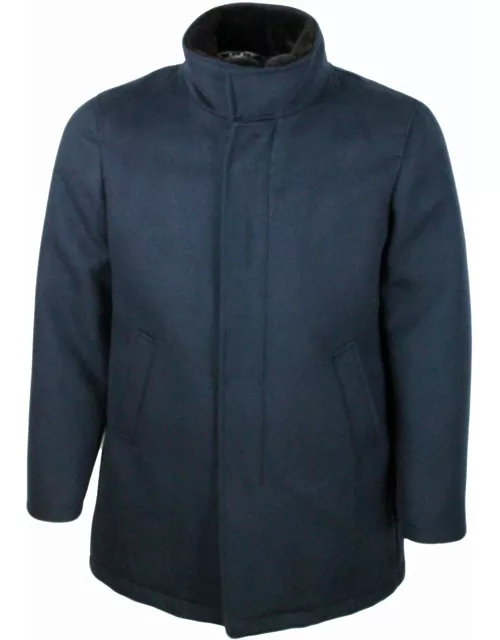Kired Three-quarter Length Coat Padded In Warm And Light Primaloft Insutation With Quick Drying, With Detachable Soft Beaver Collar