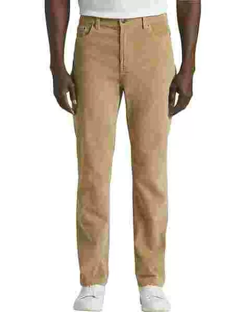 Joseph Abboud Men's Modern Fit Comfort Stretch 5-Pocket Corduroy Pants Cornstalk
