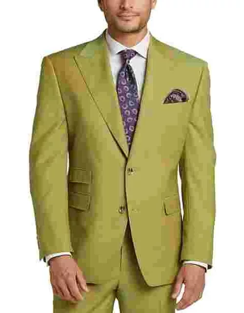 Tayion Big & Tall Men's Classic Fit Suit Separates Jacket. Mustard