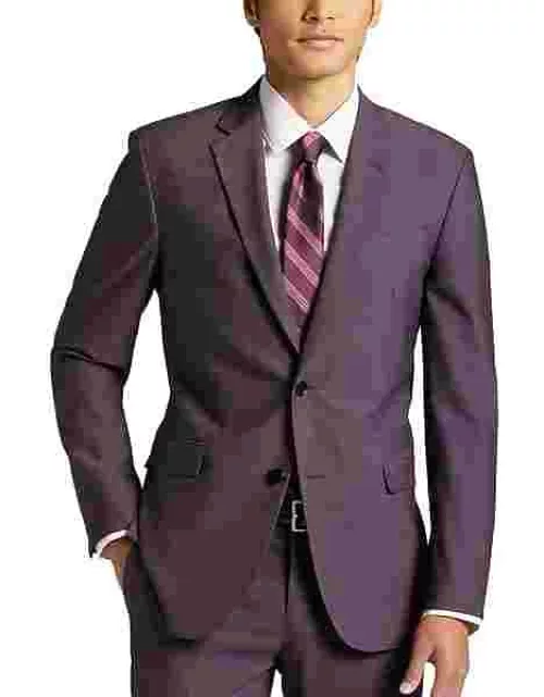 Egara Skinny Fit Men's Suit Separates Jacket Purple