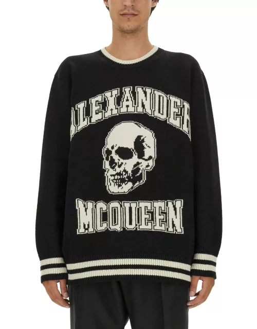 alexander mcqueen varsity sweater