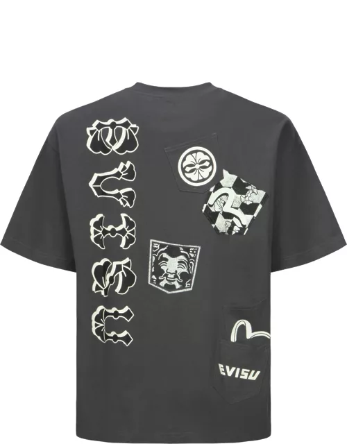 Logo Print Multi-Pocket T-shirt