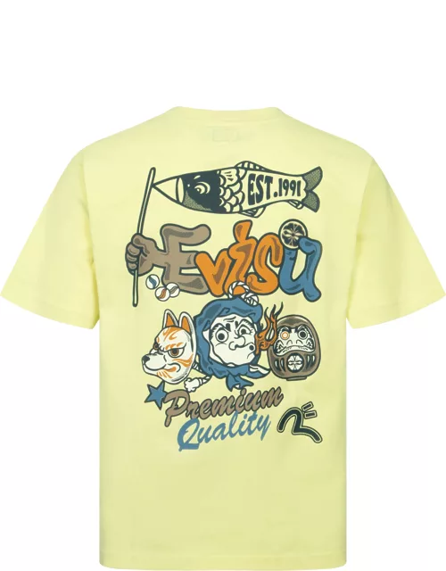 Hyottoko Festival Print Regular Fit T-shirt