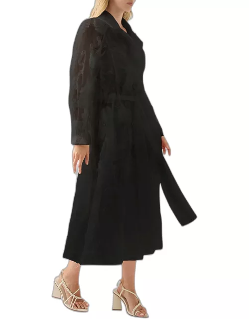 Ursula Trench Coat Organza Midi Dres