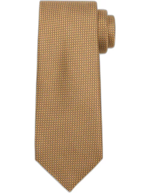 Men's Textured Solid Silk Tie