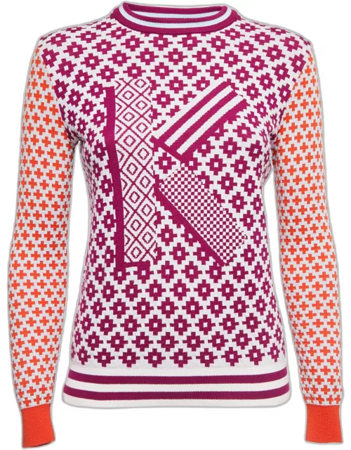 Kenzo Multicolor Patterned Knit Sweater
