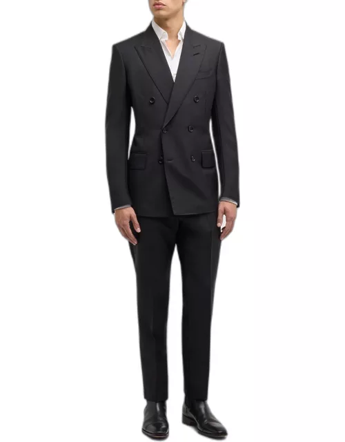 Men's Atticus Double-Breasted Solid Suit