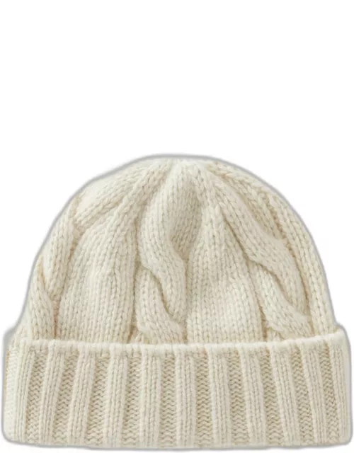 Cashmere Cable Knit Beanie