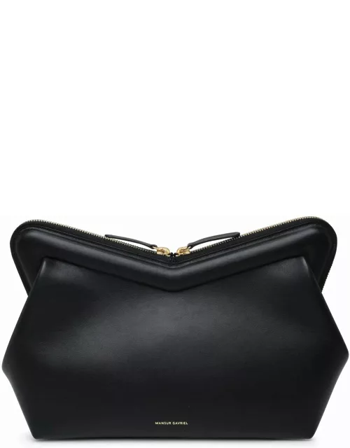 Mansur Gavriel Black Leather frame Bag