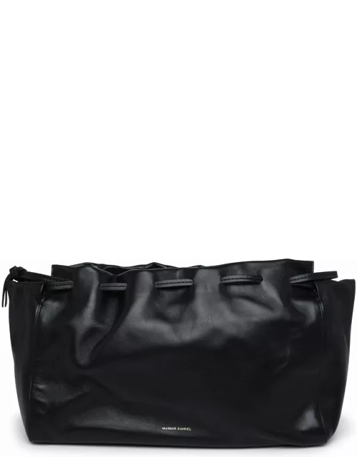Mansur Gavriel bloom Black Leather Crossbody Bag