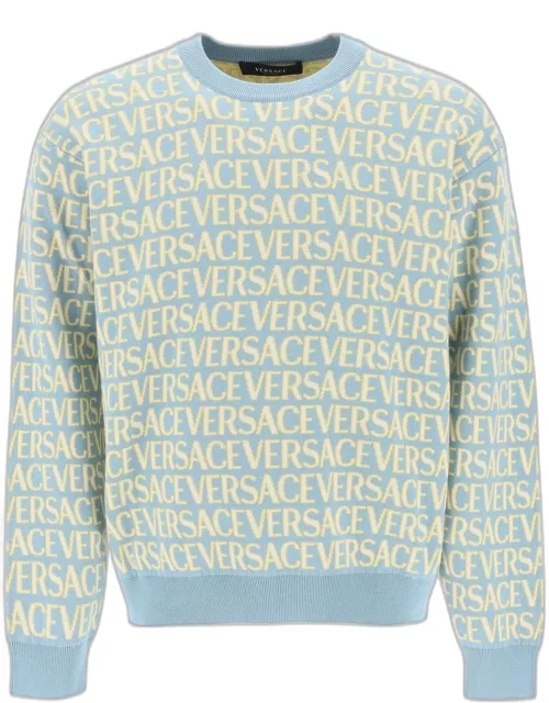 VERSACE monogram cotton sweater