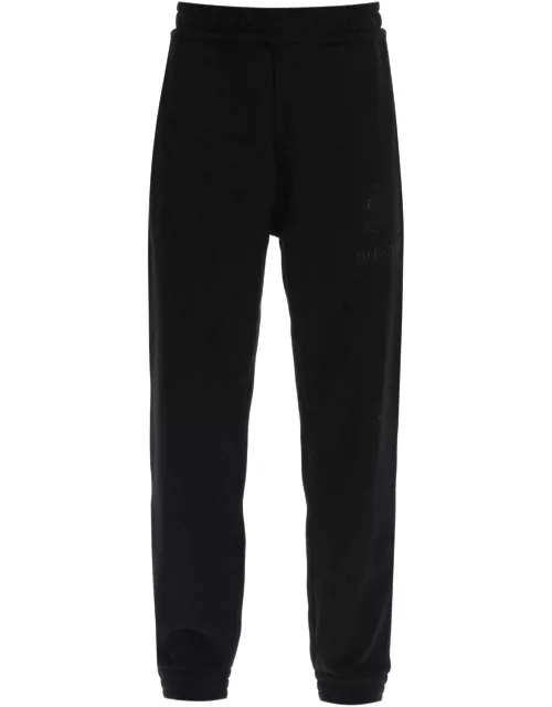 BURBERRY tywall sweatpants with embroidered ekd