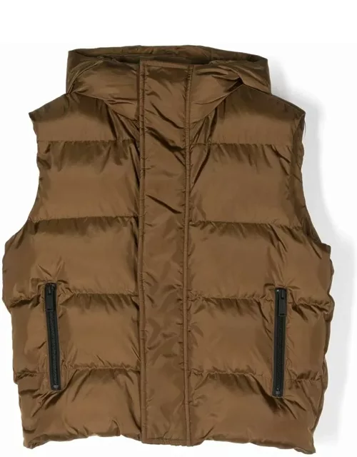 Dsquared2 Sleeveless Down Jacket With Logo
