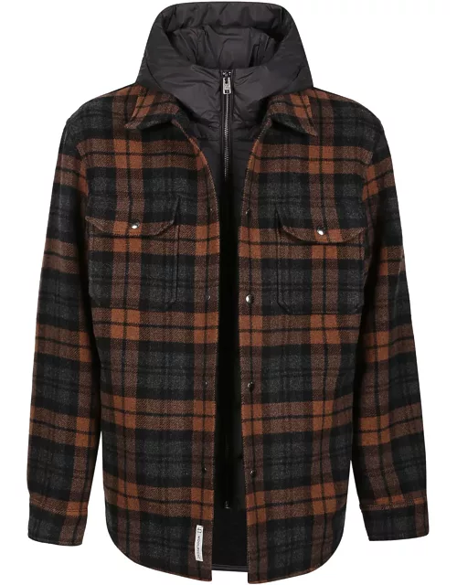 Woolrich Detachable Hhod Down Overshirt Jacket