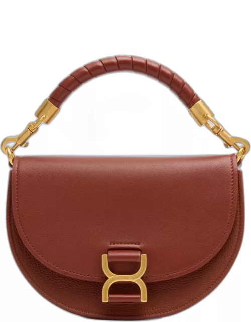 Marcie Chain Flap Crossbody Bag in Suede and Leather