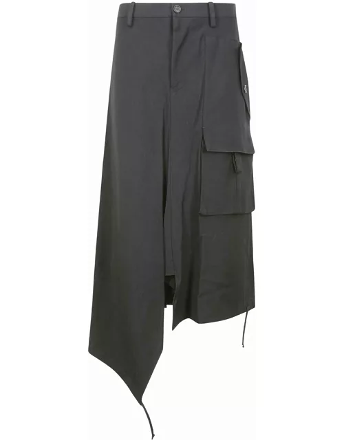 Yohji Yamamoto R-string Hem Skirt