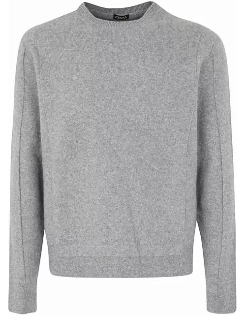 Zegna Wool And Cashmere Crew Neck Sweater