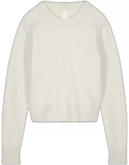 Twisted Open-Back Wool Cashmere Sweater