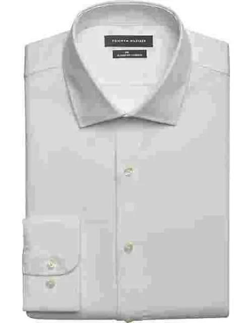 Tommy Hilfiger Men's Flex Classic Fit Dress Shirt White Solid