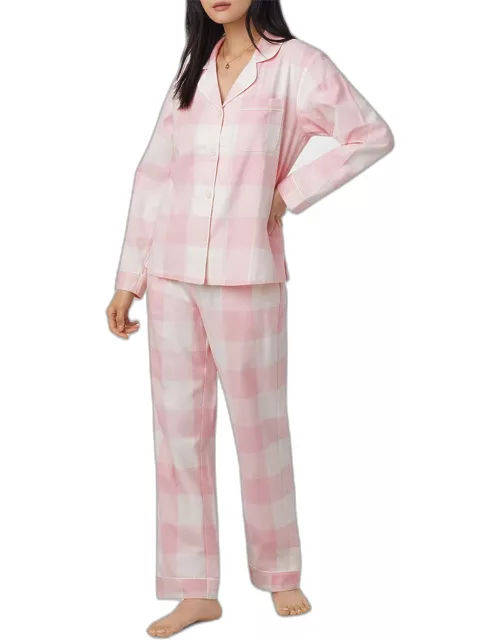 Check-Print Organic Cotton Flannel Pajama Set